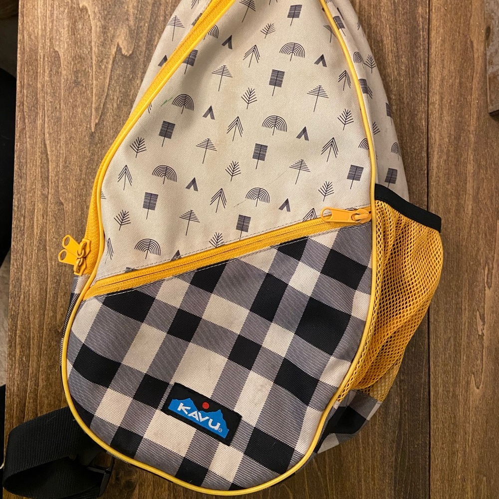 Yellow Kavu Rope Sling Bag